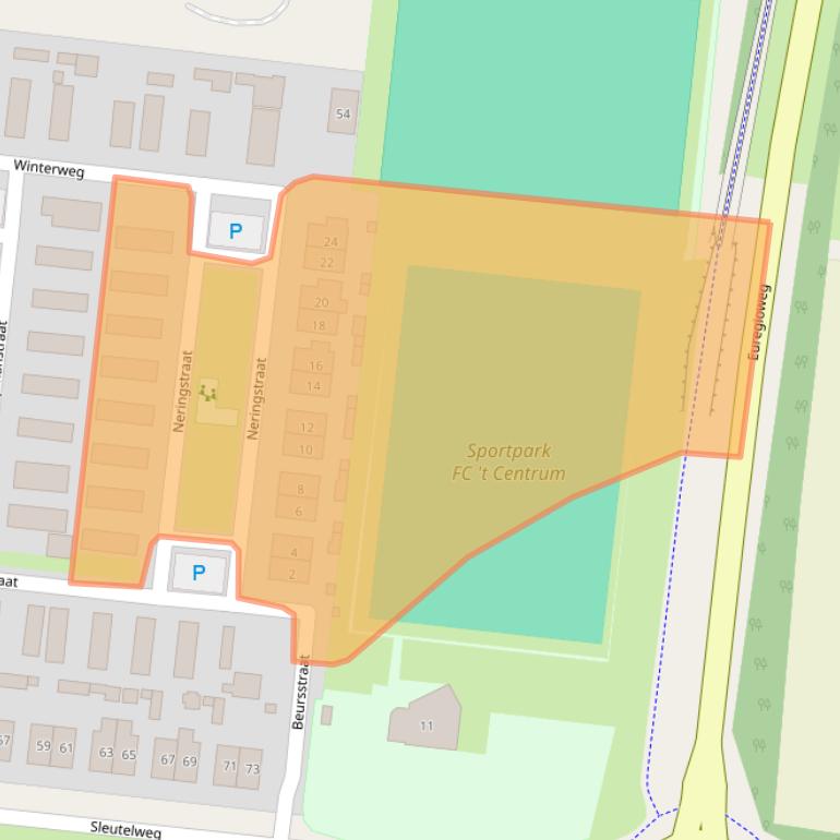 Kaart van postcodegebied 7532SC.