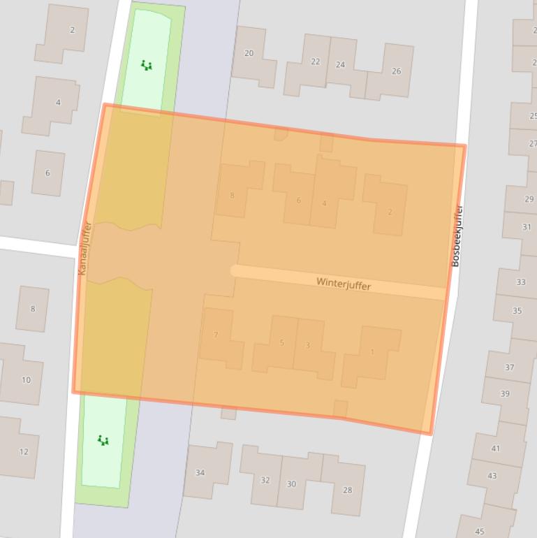 Kaart van postcodegebied 7532TE.