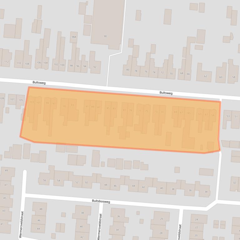 Kaart van postcodegebied 7532XB.