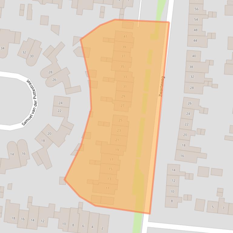 Kaart van postcodegebied 7532XP.