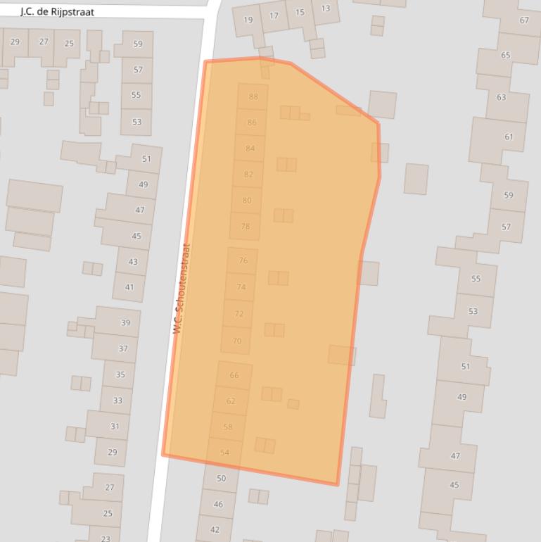 Kaart van postcodegebied 7532XZ.