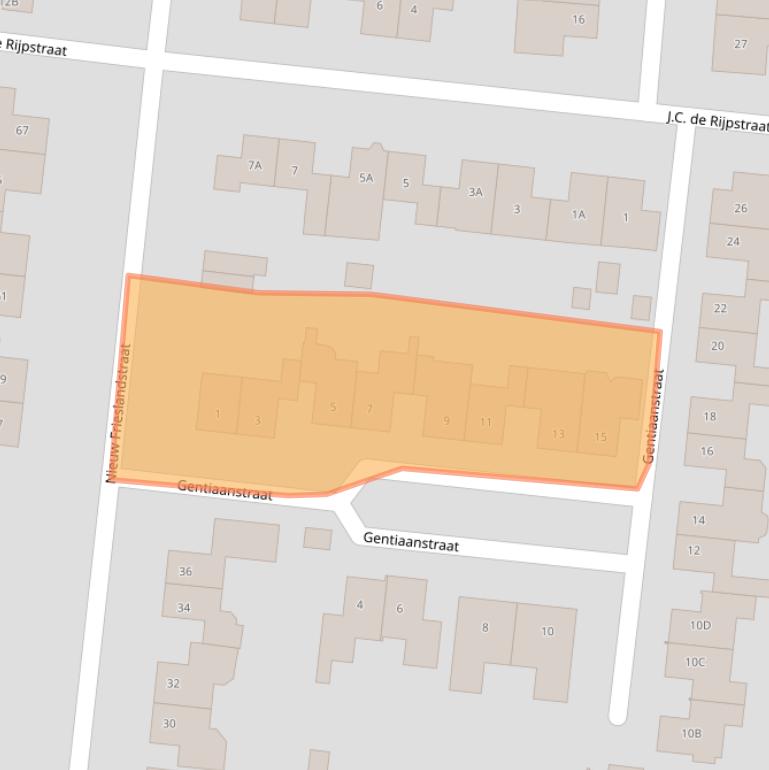 Kaart van postcodegebied 7532ZL.