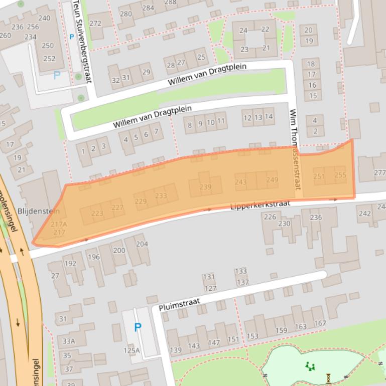 Kaart van postcodegebied 7533AA.