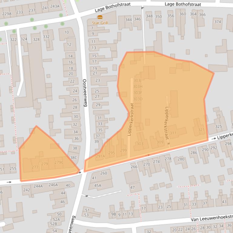 Kaart van postcodegebied 7533AB.