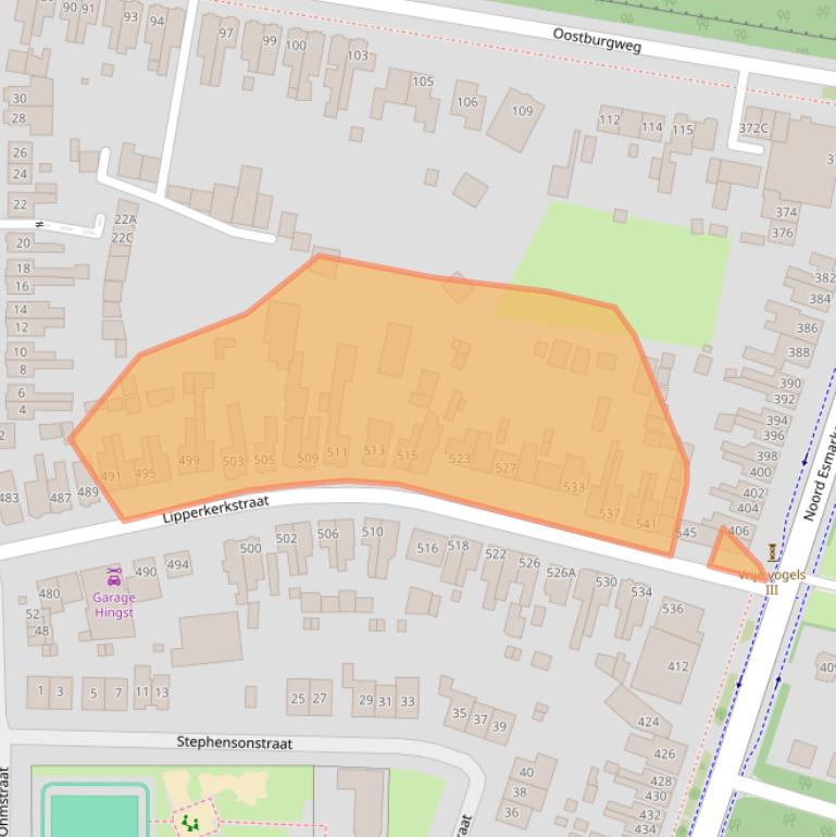 Kaart van postcodegebied 7533AG.