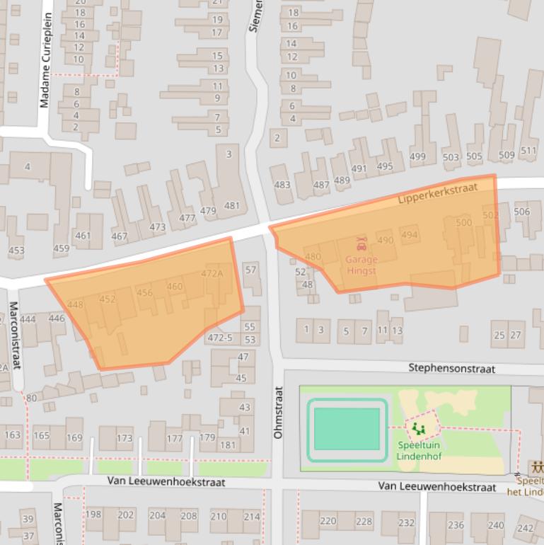 Kaart van postcodegebied 7533AP.