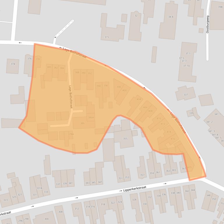 Kaart van postcodegebied 7533AW.