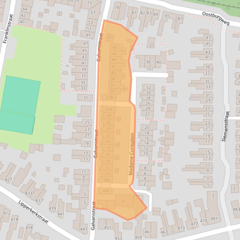 Kaart van postcodegebied 7533AZ.