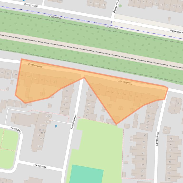 Kaart van postcodegebied 7533BD.