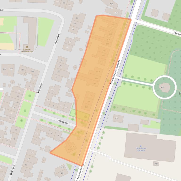 Kaart van postcodegebied 7533BJ.