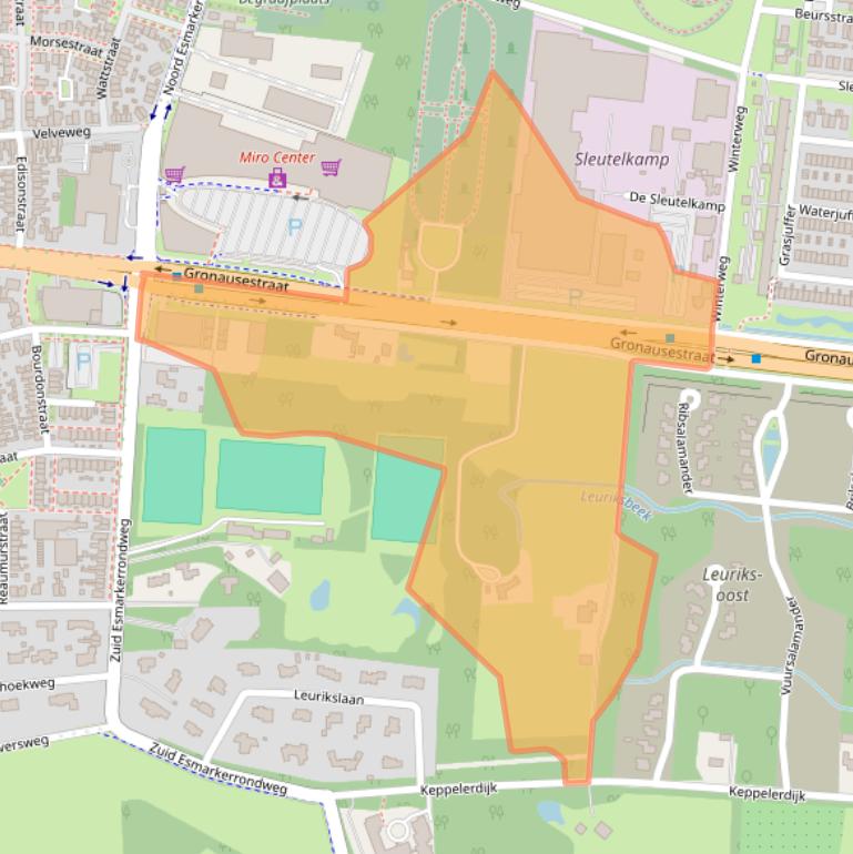 Kaart van postcodegebied 7533BM.