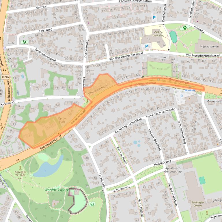 Kaart van postcodegebied 7533BW.