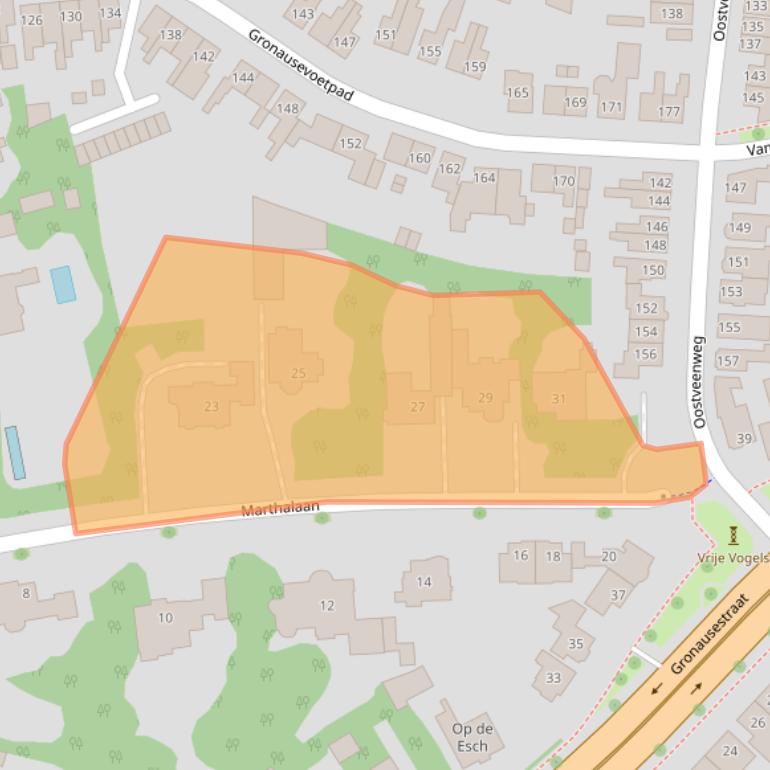 Kaart van postcodegebied 7533CC.
