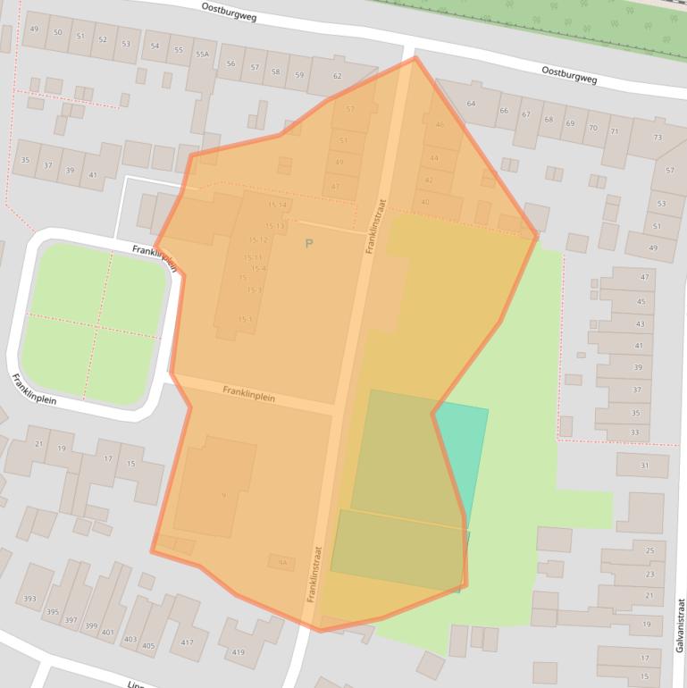 Kaart van postcodegebied 7533CE.