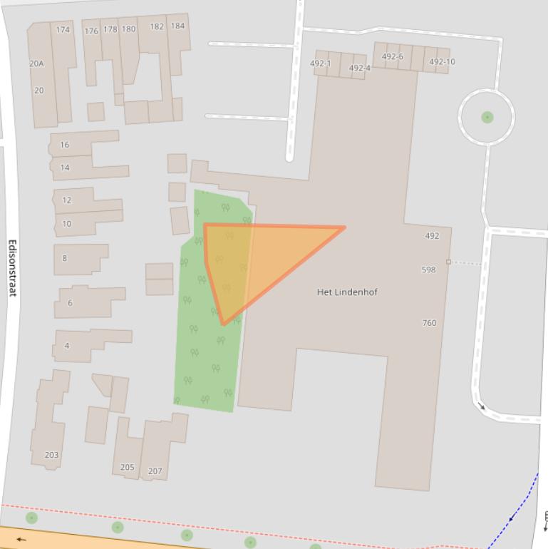 Kaart van postcodegebied 7533CX.