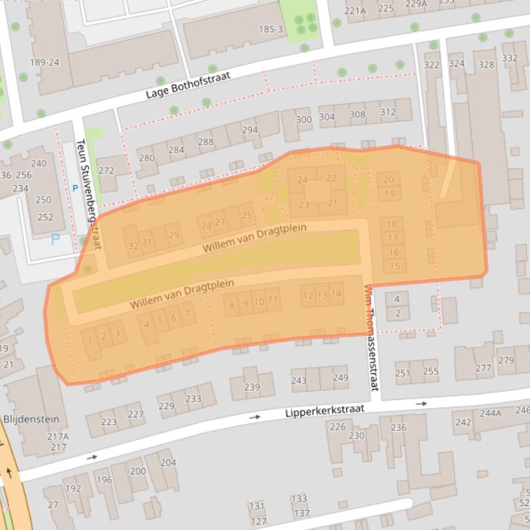 Kaart van postcodegebied 7533DA.