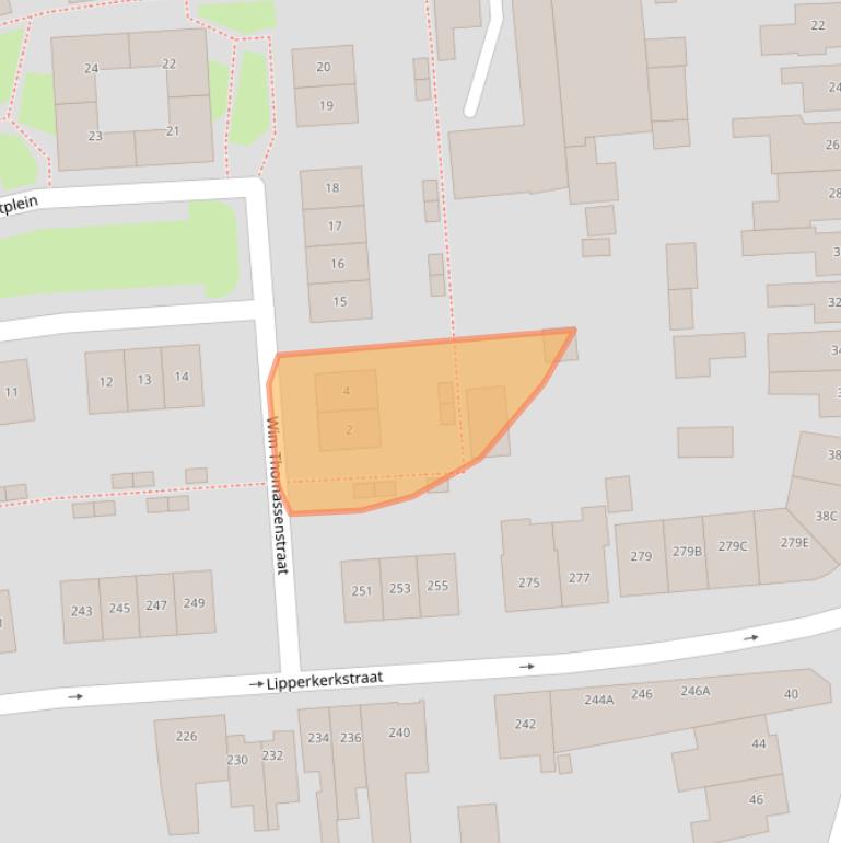 Kaart van postcodegebied 7533DB.