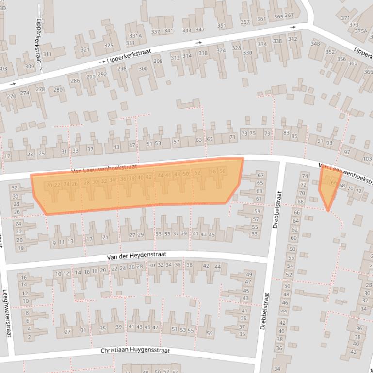 Kaart van postcodegebied 7533WG.