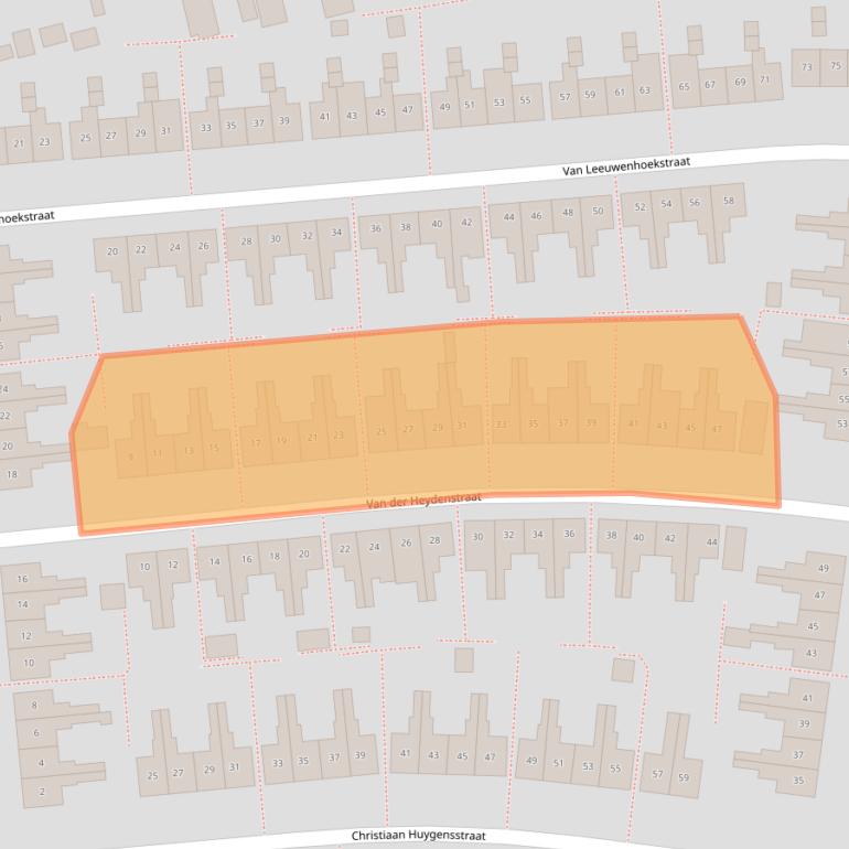 Kaart van postcodegebied 7533WS.
