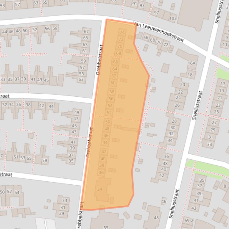Kaart van postcodegebied 7533WZ.