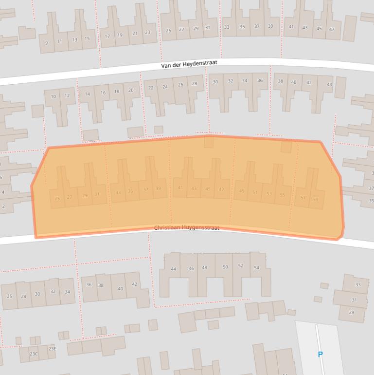 Kaart van postcodegebied 7533XA.