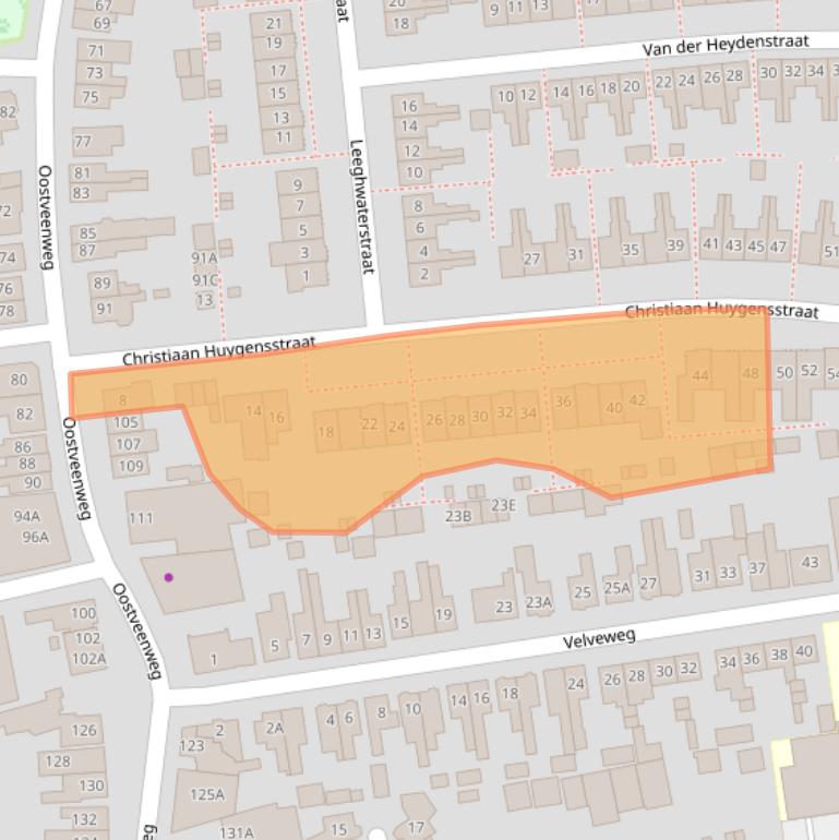 Kaart van postcodegebied 7533XB.