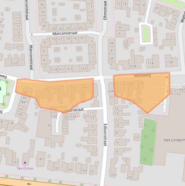 Kaart van postcodegebied 7533XL.