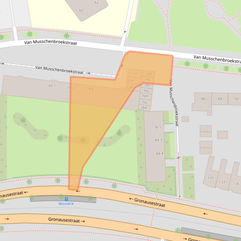 Kaart van postcodegebied 7533XR.