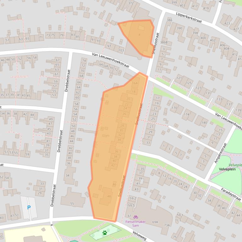 Kaart van postcodegebied 7533XW.