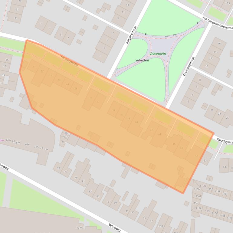 Kaart van postcodegebied 7533ZC.