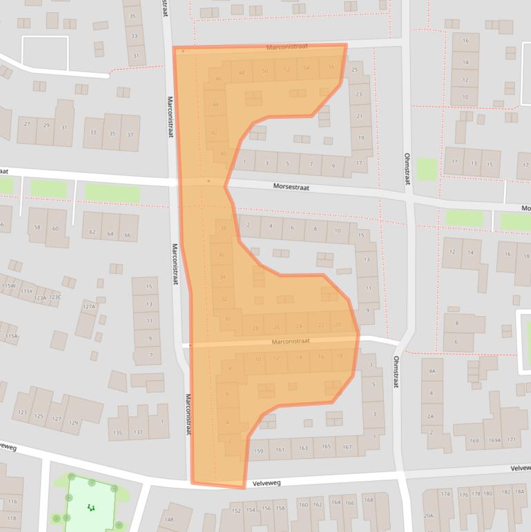 Kaart van postcodegebied 7533ZG.