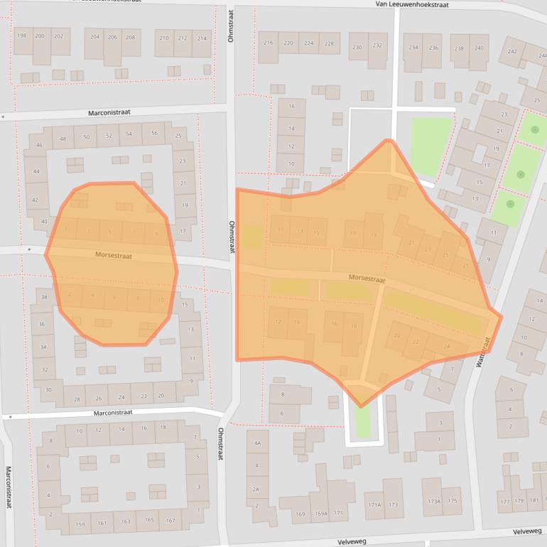 Kaart van postcodegebied 7533ZH.