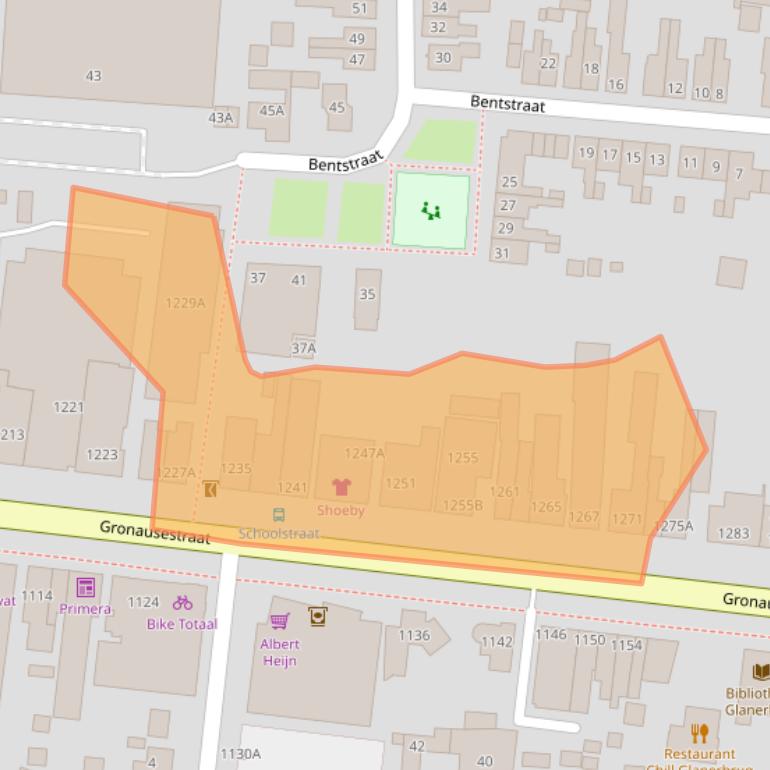 Kaart van postcodegebied 7534AJ.