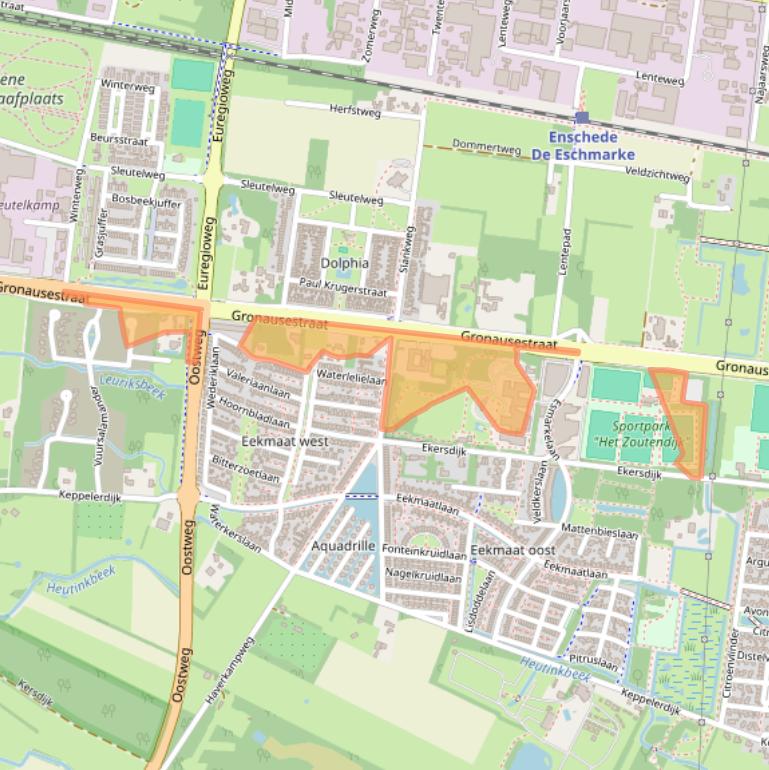 Kaart van postcodegebied 7534AM.