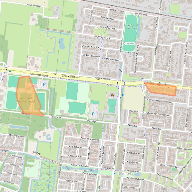 Kaart van postcodegebied 7534AN.