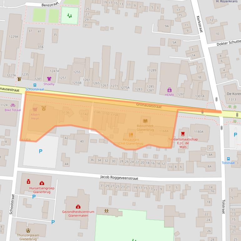 Kaart van postcodegebied 7534AS.