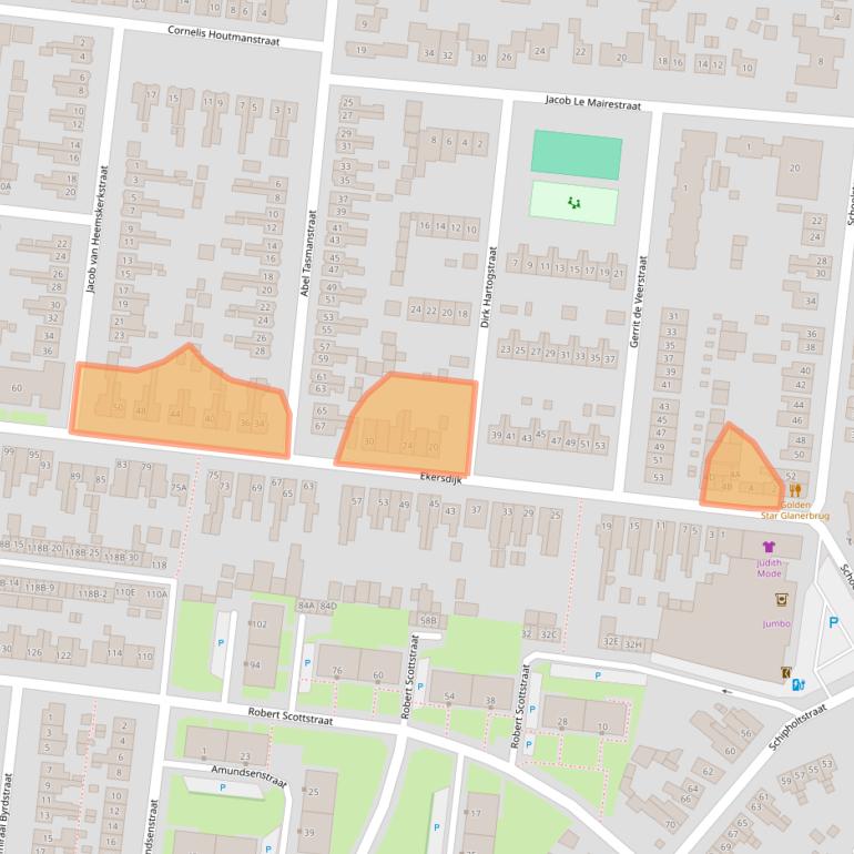 Kaart van postcodegebied 7534BC.