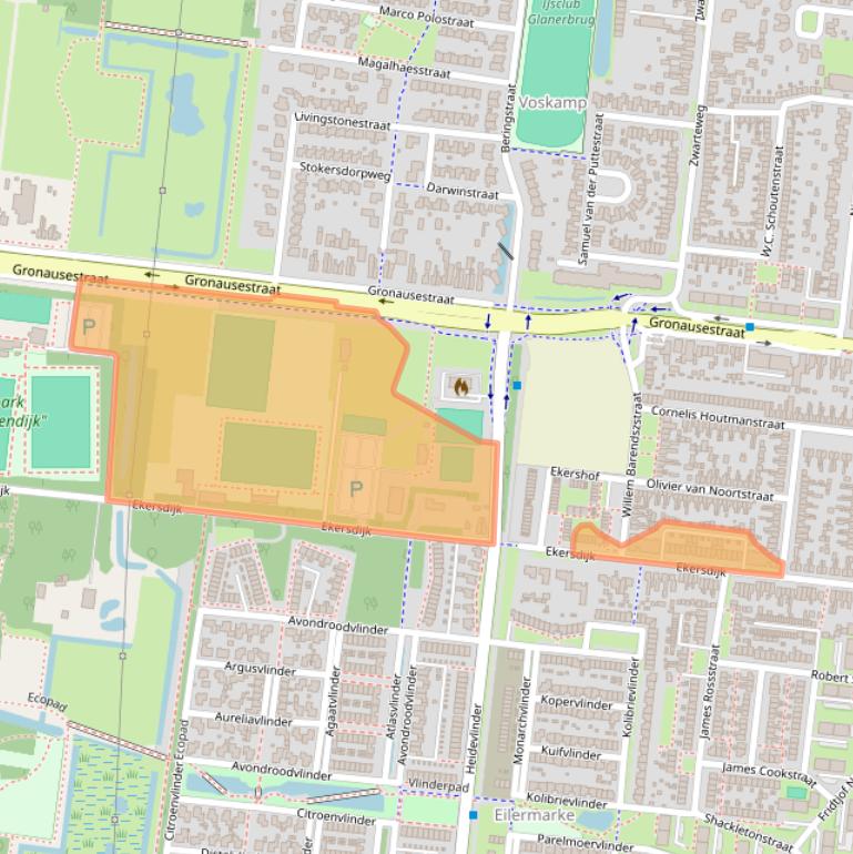 Kaart van postcodegebied 7534BD.