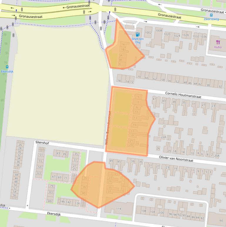 Kaart van postcodegebied 7534BG.