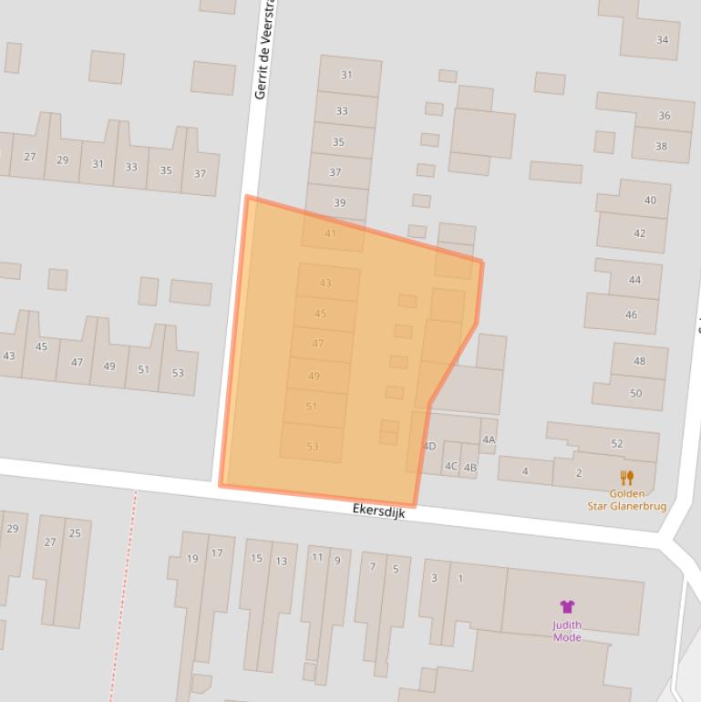 Kaart van postcodegebied 7534BH.