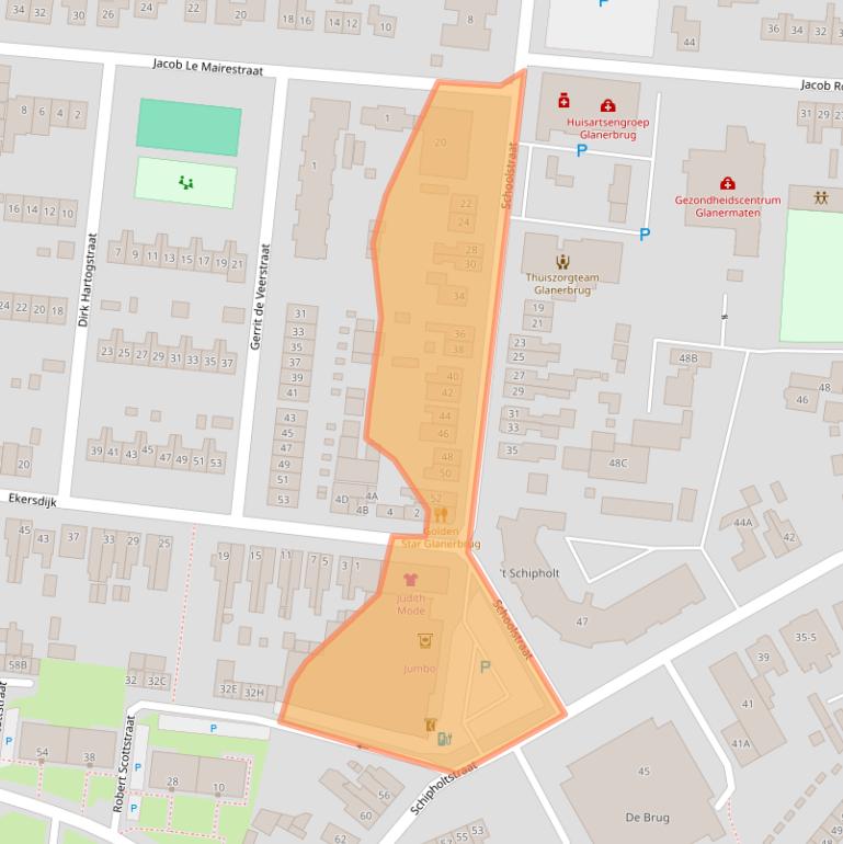 Kaart van postcodegebied 7534CC.