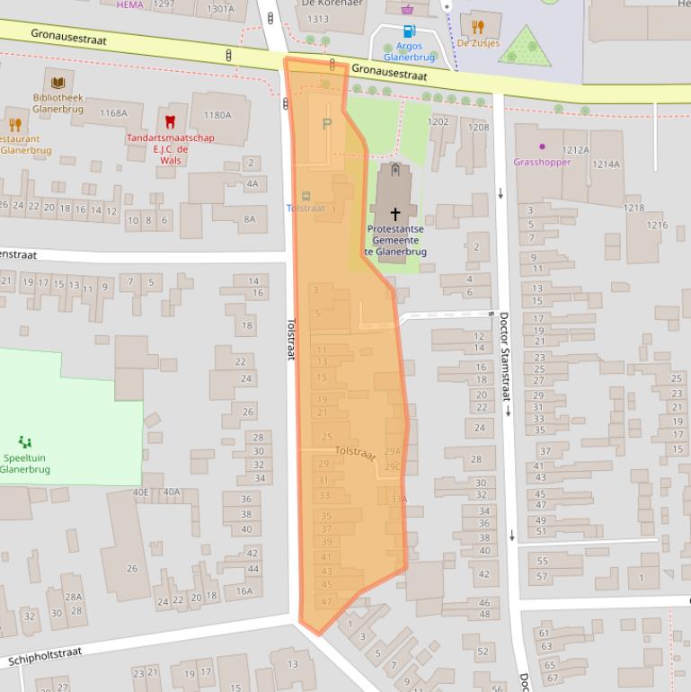 Kaart van postcodegebied 7534CG.