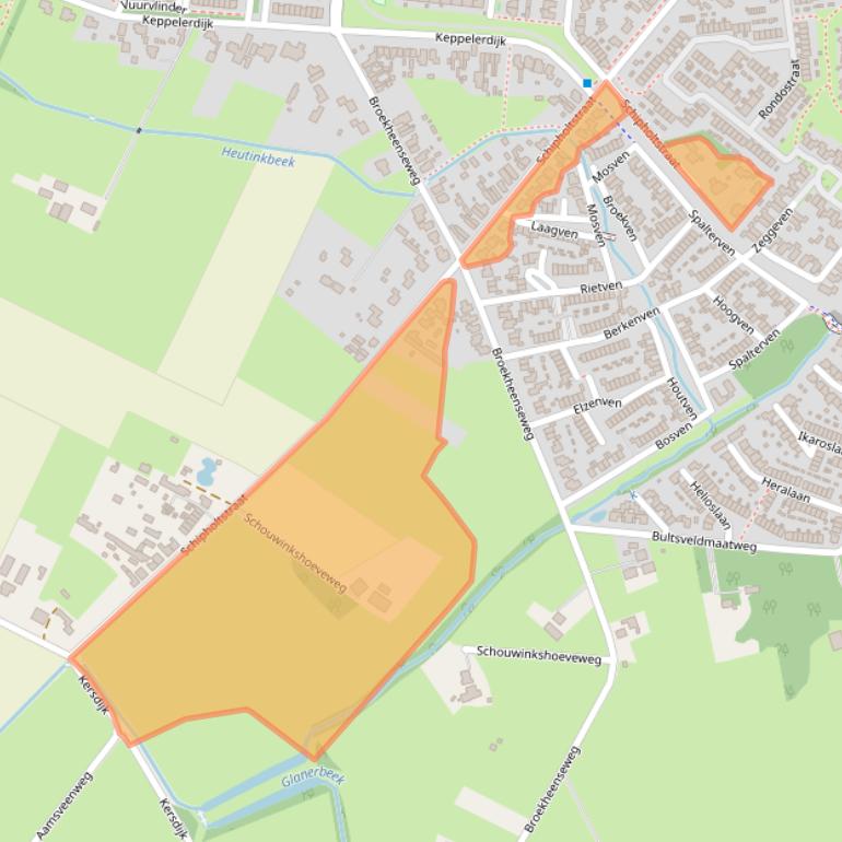 Kaart van postcodegebied 7534CW.