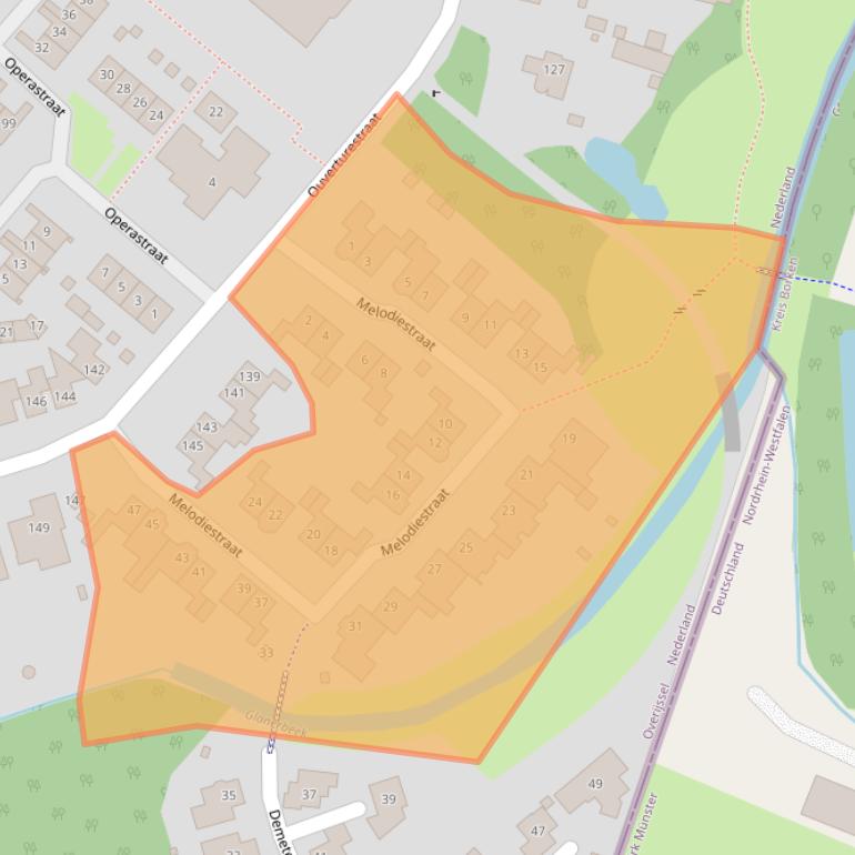 Kaart van postcodegebied 7534EM.