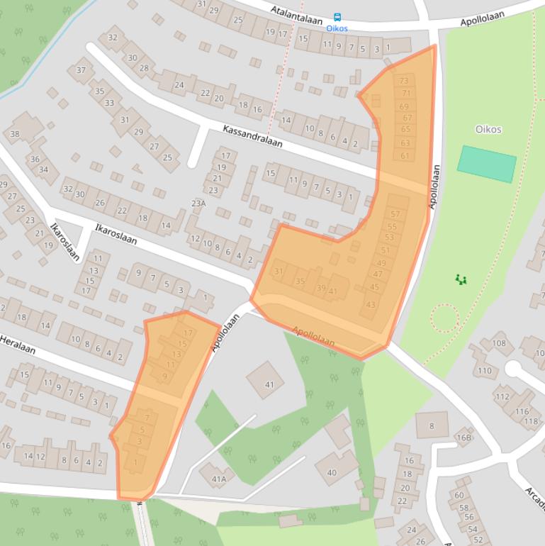 Kaart van postcodegebied 7534HH.