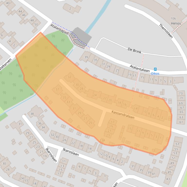 Kaart van postcodegebied 7534HJ.
