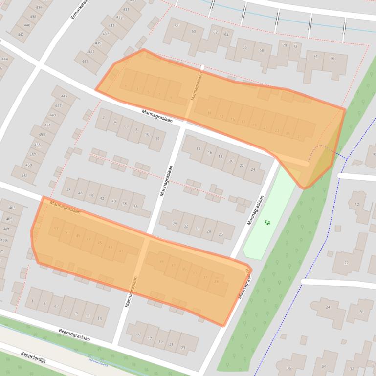 Kaart van postcodegebied 7534JE.