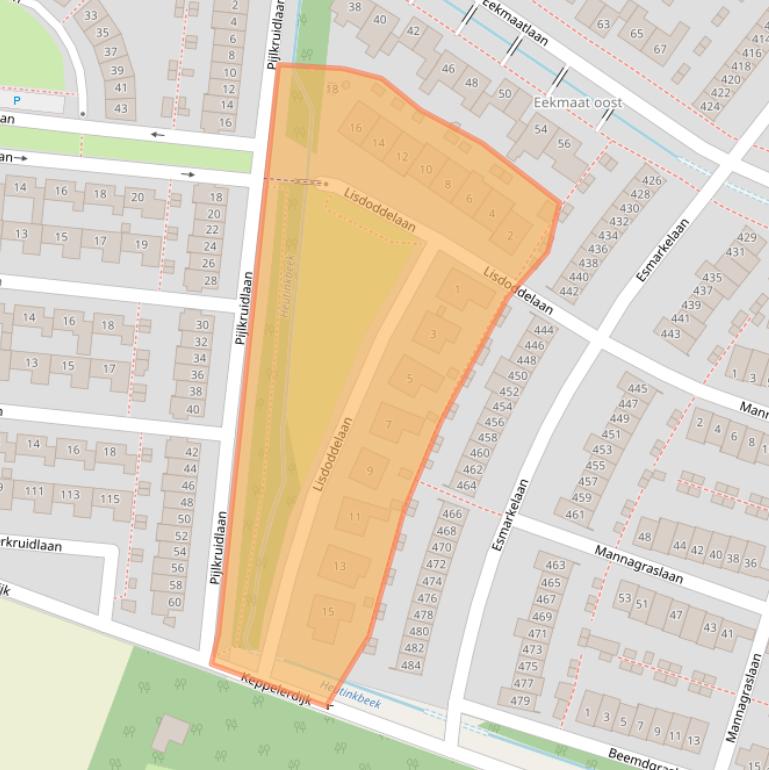 Kaart van postcodegebied 7534JG.
