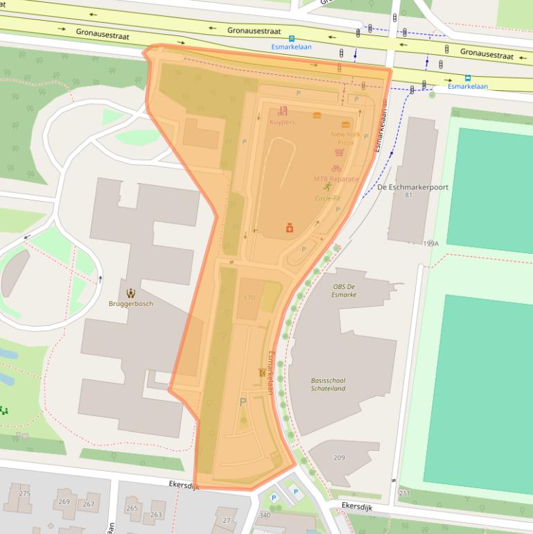 Kaart van postcodegebied 7534JH.