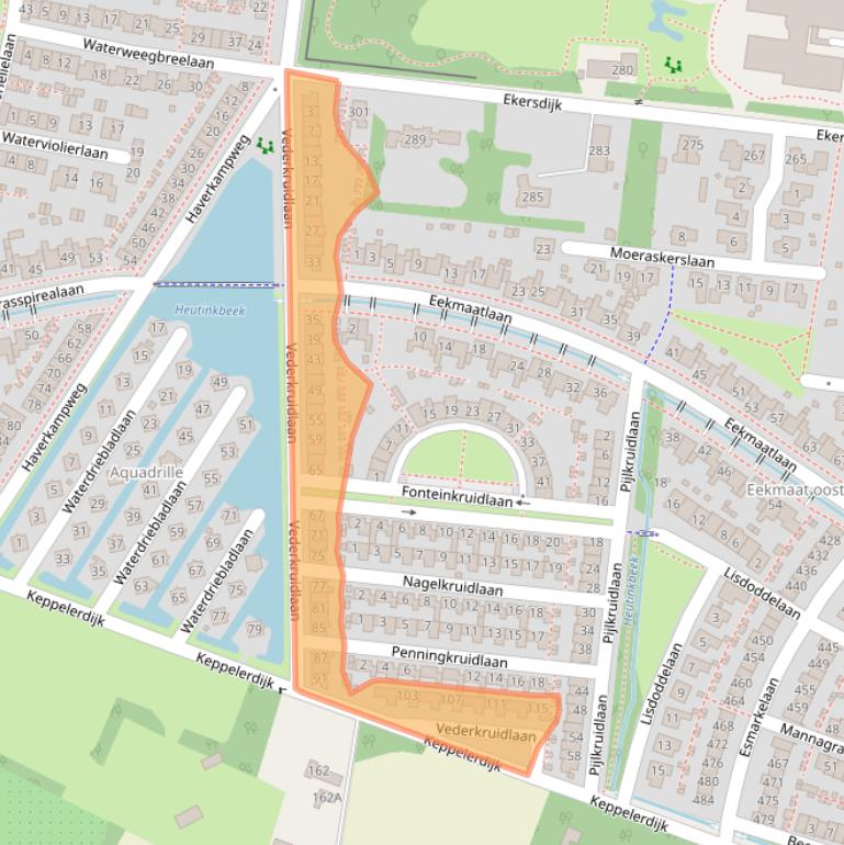 Kaart van postcodegebied 7534JL.